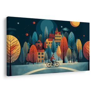 TABLOU PLIMBARE DE IARNĂ SUB STELE - TABLOURI DE CRĂCIUN ȘI DE IARNĂ - TABLOURI