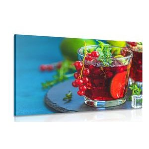 CANVAS PRINT RED COCKTAIL - PICTURES OF FOOD AND DRINKS - PICTURES