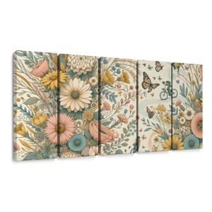 5-DÍLNÝ OBRAZ JÍZDA V LETNÍ PŘÍRODĚ - PICTURES OF FIELDS AND MEADOWS - PICTURES