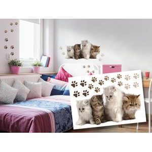 DECORATIVE WALL STICKERS KITTENS - FOR CHILDREN - STICKERS