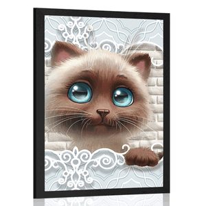 Plakát roztomilé kotě