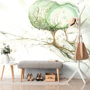 TAPETA STROMY NA PASTELOVOM POLI (2) - 🔥 TOTAL SALE 🔥