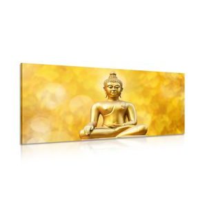 CANVAS PRINT GOLDEN BUDDHA STATUE - PICTURES FENG SHUI - PICTURES
