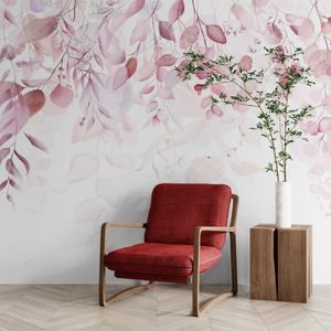 WALLPAPER GENTLE TOUCH OF NATURE IN PINK - WALLPAPERS - 🔥 TOTAL SALE 🔥
