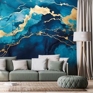 TAPÉTA KÉK MÁRVÁNY IMITÁCIÓ - TAPÉTÁK - 🔥 TELJES KIÁRUSÍTÁS