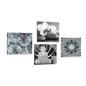 CANVAS PRINT SET INTERESTING FENG SHUI COMBINATION - SET OF PICTURES - PICTURES