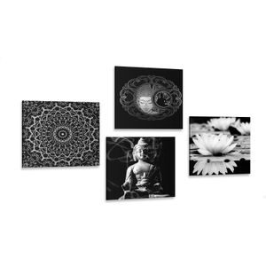 BILDER-SET FRIEDLICHER BUDDHA - BILDERSETS - BILDER