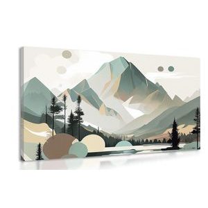 OBRAZ KÚZELNÉ VYSOKÉ TATRY V ŠKANDINÁVSKOM DIZAJNE - OBRAZY - 🔥 TOTÁLNY VÝPREDAJ 🔥