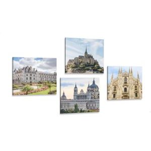 CANVAS PRINT SET HISTORICAL MONUMENTS - SET OF PICTURES - PICTURES