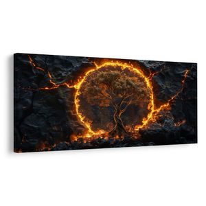 OBRAZ MAGICKÝ STROM ŽIVOTA V KRUHU - OBRAZY STROMY ŽIVOTA - PICTURES