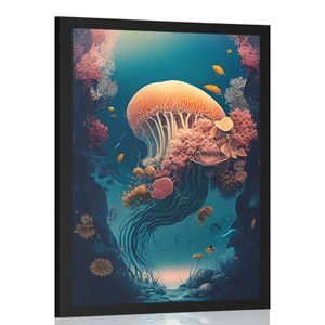 POSTER SURREALISTISCHE MEDUSE - UNTERWASSERWELT - POSTER