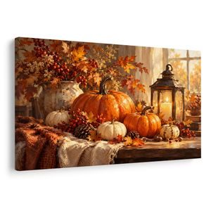 SLIKA TOPLE JESENSKE BUČE IN LATERNA - HALLOWEEN IN GROZLJIVE SLIKE - SLIKE