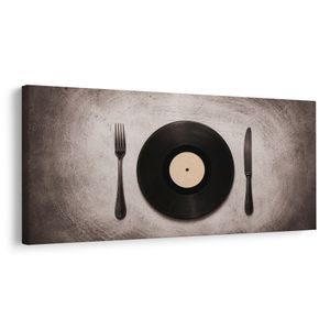 TABLOU CINĂ RETRO PE DISC - TABLOURI MUZICALE - TABLOURI