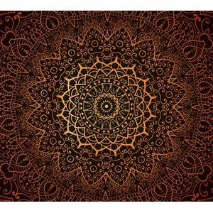 TAPETA VINTAGE MANDALA V INDIJSKEM STILU - TAPETE FENG SHUI - TAPETE