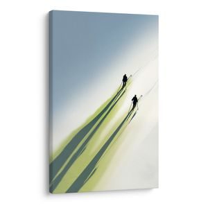 OBRAZ ZIMNÍ STOPY NA SNĚHU - VÁNOČNÍ A ZIMNÍ OBRAZY - PICTURES