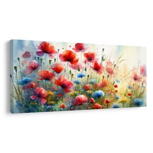 OBRAZ KVETOUCÍ POLE MÁKŮ A CHRP - PICTURES OF FIELDS AND MEADOWS - PICTURES