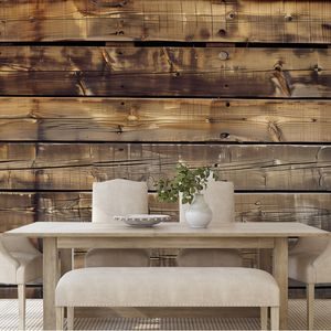 TAPETA MODERNÍ IMITACE DŘEVA V HNĚDÉM - TAPETY - TOTÁLNÍ VÝPRODEJ 🔥