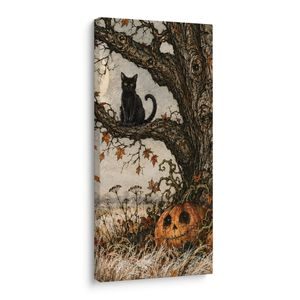 OBRAZ STROM ŽIVOTA V TAJEMNÉ NOCI - HALLOWEENSKÉ A HOROROVÉ OBRAZY - PICTURES
