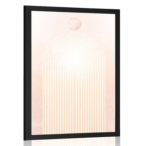 POSTER CURCUBEU MODERN DE PIERSICĂ MID-CENTURY - MOTIVE DIN ATELIERUL NOSTRU - POSTERE