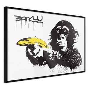 Plakát opice s banánem - Banksy: Banana Gun