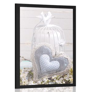 POSTER VINTAGE HEART AND LANTERNS - VINTAGE AND RETRO - POSTERS