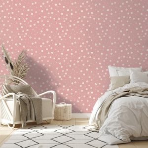 SAMOLEPÍCÍ TAPETA RŮŽOVÉ DROBNÉ KVÍTKY - PATTERNED WALLPAPERS - WALLPAPERS