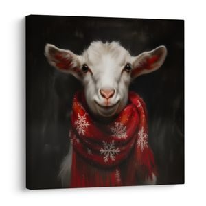 BOŽIĆNA SLIKA SLATKA KOZA - BOŽIĆNE I ZIMSKE SLIKE - SLIKE