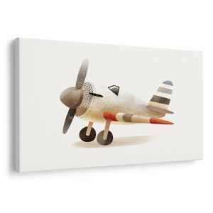 TABLOU AVION RETRO ÎN MIȘCARE - TABLOURI PENTRU COPII MIJLOACE DE TRANSPORT - TABLOURI