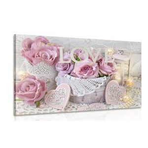 Picture romantic decoration in vintage style