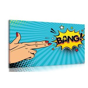 ΠΊΝΑΚΑΣ ΣΕ ΚΑΜΒΆ ΜΕ ΜΟΤΊΒΟ ΠΟΠ ΑΡΤ - BANG! - ΠΊΝΑΚΕΣ POP ART - ΠΊΝΑΚΕΣ