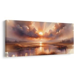 OBRAZ SLUNCE NAD KLIDNOU HLADINOU - PICTURES - 🔥 TOTAL SALE 🔥