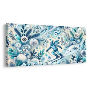 OBRAZ MODRÁ ZIMNÍ KRAJINA - PICTURES MOUNTAINS - PICTURES