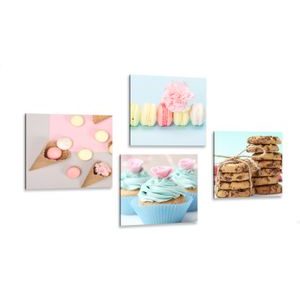 CANVAS PRINT SET SWEET TEMPTATION - SET OF PICTURES - PICTURES