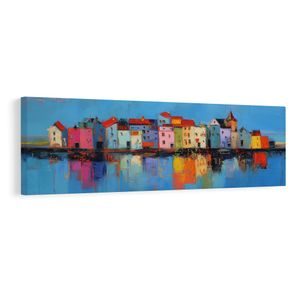 OBRAZ ODRAZY MĚSTSKÝCH BAREV - BAREVNÉ DOMY - ΠΊΝΑΚΕΣ