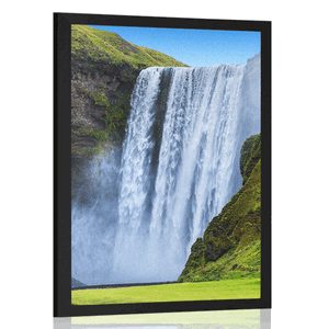 AFFICHE – CASCADE EMBLÉMATIQUE EN ISLANDE - NATURE - AFFICHES