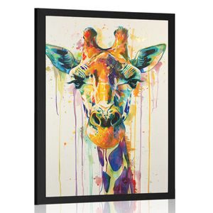 PLAKAT ŽIRAFE POPUT SLIKE NA PLATNU - ŽIRAFE I ZEBRE - PLAKATI
