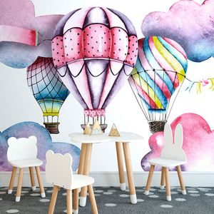 Samolepící tapeta akvarelové balónky