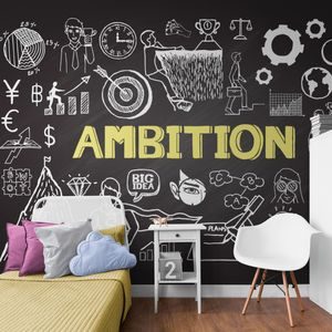 SAMOLEPIACA TAPETA MOTIVAČNÁ TABUĽA - AMBITION - SAMOLEPIACE TAPETY - TAPETY