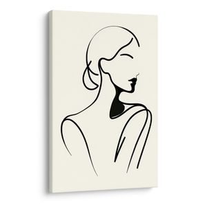 TABLOU FEMEIE ÎN LINII MINIMALISTE - TABLOURI - 🔥 REDUCERE TOTALÃ