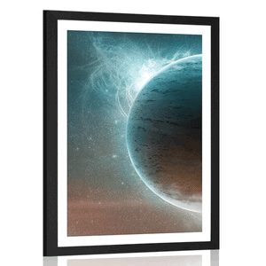 AFFICHE AVEC MONTURE UNIVERS INFINI - ESPACE ET ÉTOILES - AFFICHES