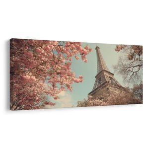 WANDBILD FRÜHLINGSHAFTES PARIS MIT EIFFELTURM - BILDER VON PARIS - BILDER