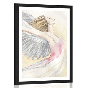 Plakat s paspartujem svobodni angel