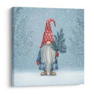 VÁNOČNÍ OBRAZ SVÁTEČNÍ ATMOSFÉRA SE SKŘÍTKEM - VÁNOČNÍ A ZIMNÍ OBRAZY - OBRAZY