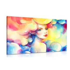 CANVAS PRINT WOMAN'S CHARM - PICTURES OF WOMEN - PICTURES