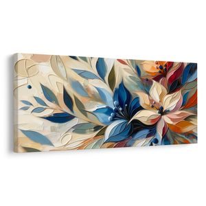 WANDBILD ABSTRAKTE BLUMENKOMBINATION - BILDER BLUMEN - BILDER