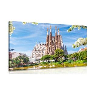 CANVAS PRINT CATHEDRAL IN BARCELONA - PICTURES OF CITIES - PICTURES