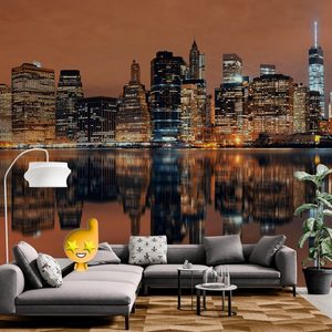 FOTOTAPETA ODRAZ MANHATTANU VO VODE (2) - WALLPAPERS - 🔥 TOTAL SALE 🔥