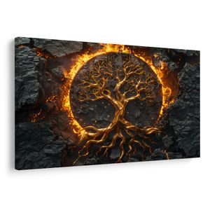 OBRAZ DRZEWO ŻYCIA W OGNIU - OBRAZY DRZEWA ŻYCIA - OBRAZY