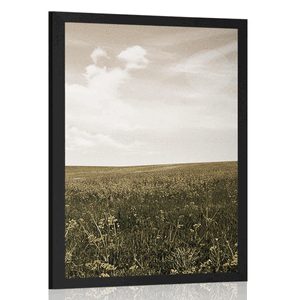POSTER RETRO-WIESE - NATUR - POSTER