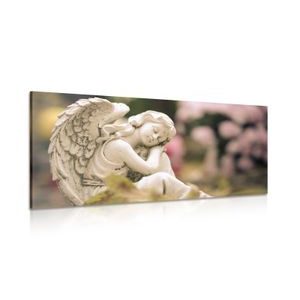 CANVAS PRINT SATISFIED ANGEL - PICTURES OF ANGELS - PICTURES